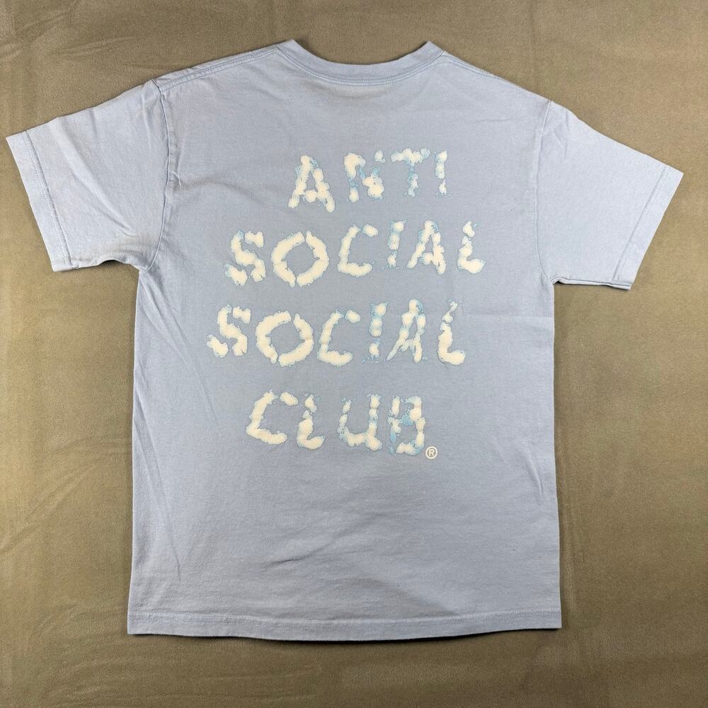 Anti Social‎ Social Club Cloud Logo Graphic T-Shirt Light Blue Men’s Medium
